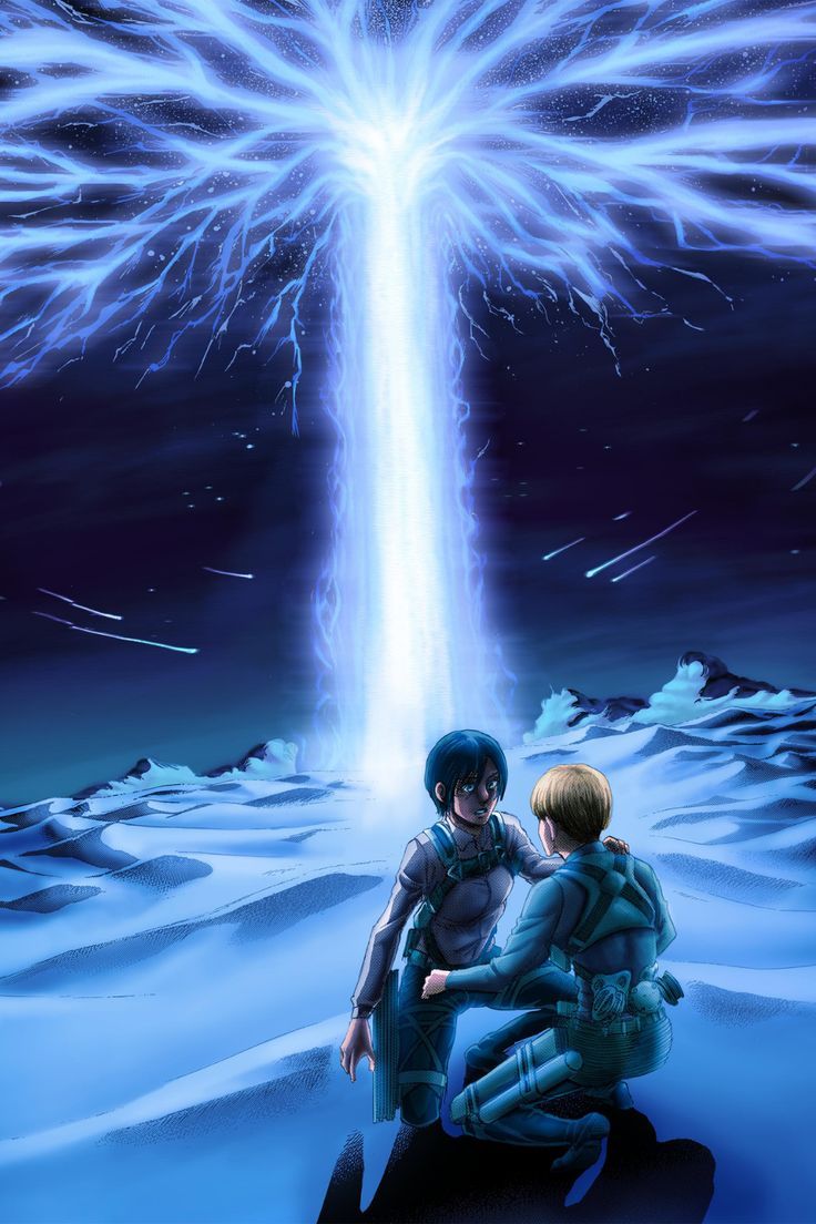 736x1104 Armin and Mikasa in PATHs