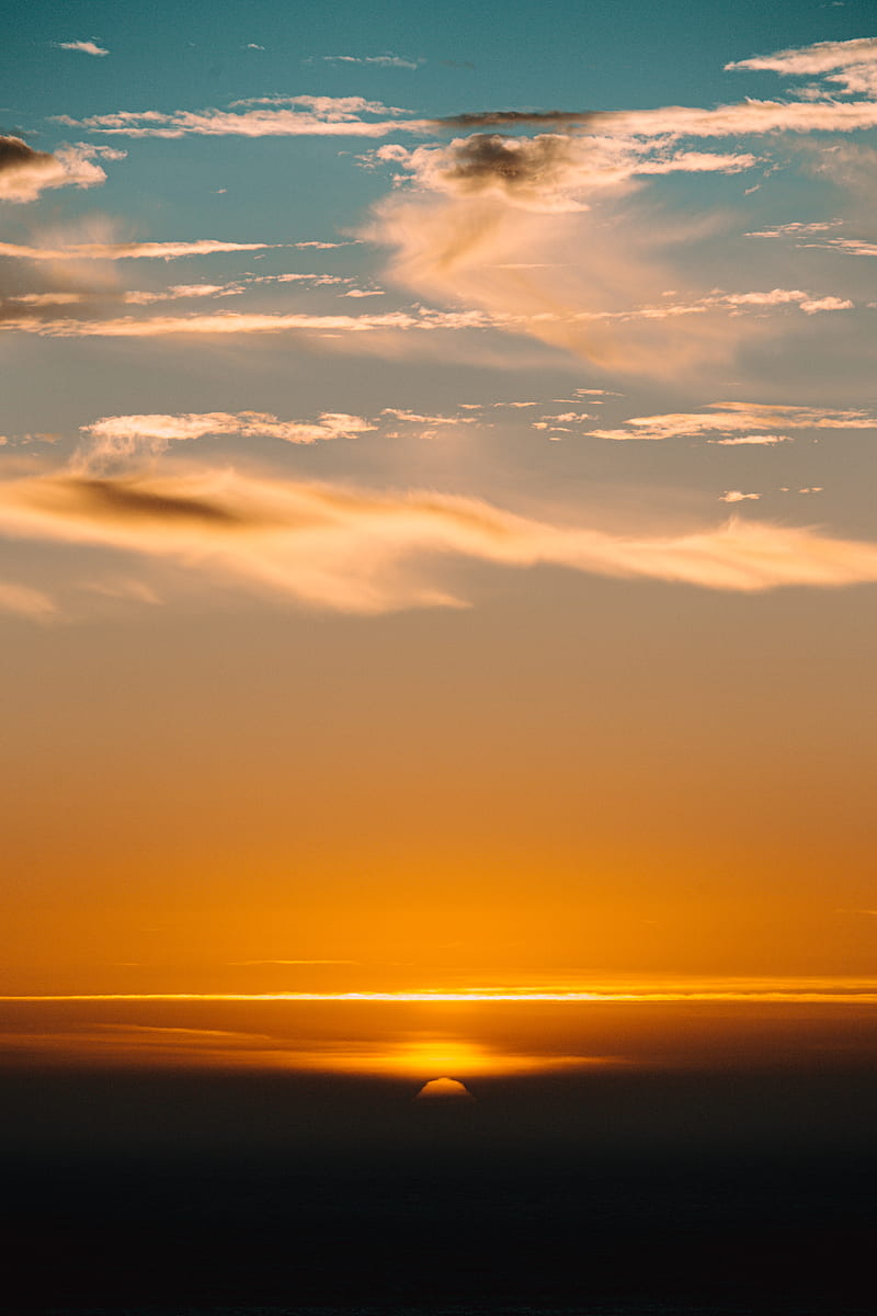 800x1200 Sunset, sky, clouds, sun, bonito, HD phone wallpaper