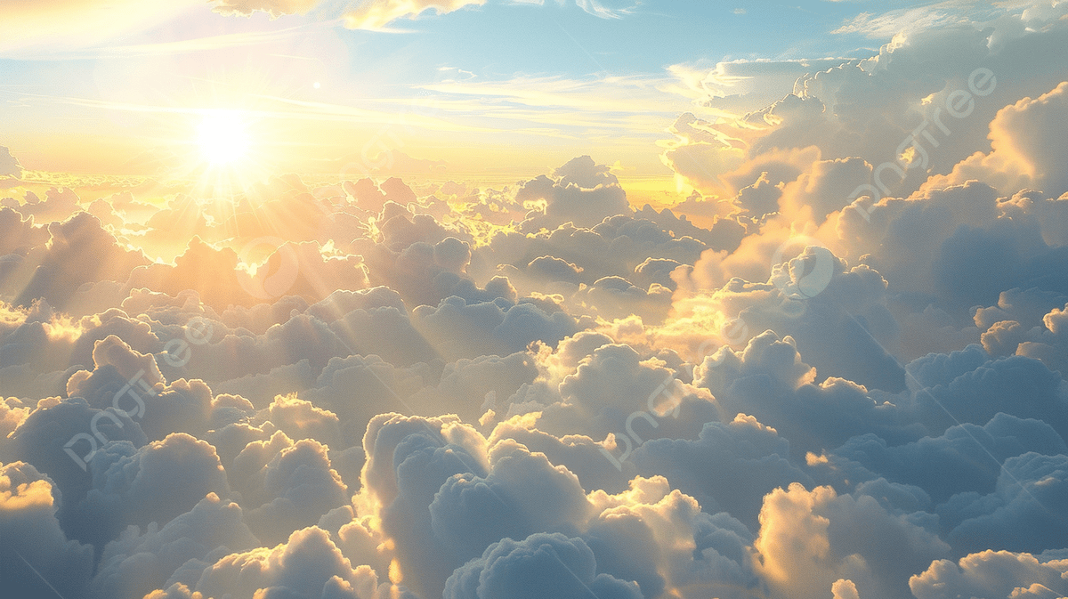 1200x673 Sunshine In A Sky From Sun Hidden Behind Clouds Photo And Picture For Free Download