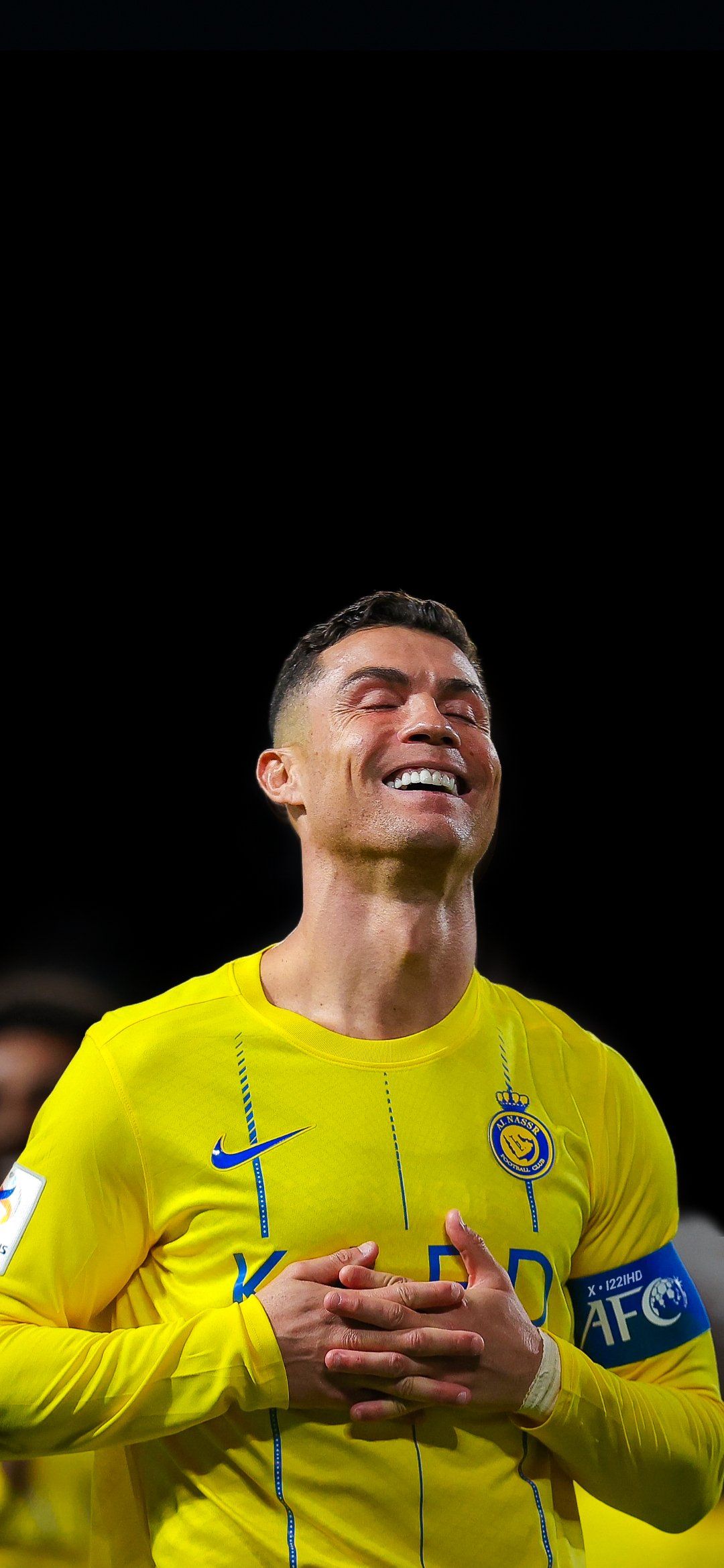 1080x2340 Ronaldo Smiling Wallpaper