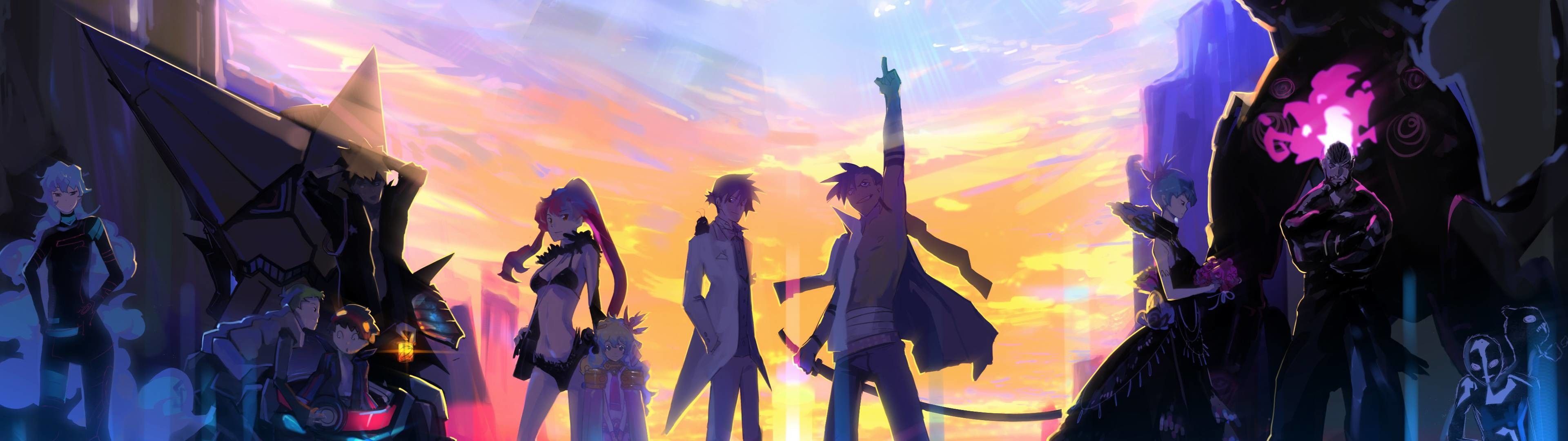 3840x1080 Anime Dual Monitor Wallpaper