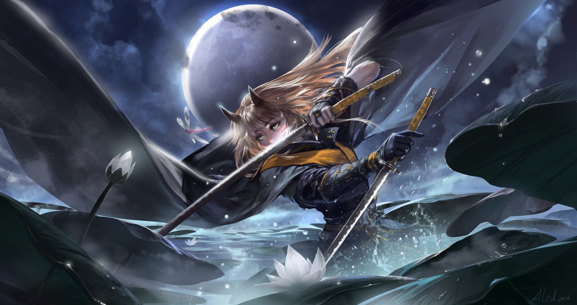 1920x1016 Anime Fantasia T: Nightblade Duel HD Wallpaper