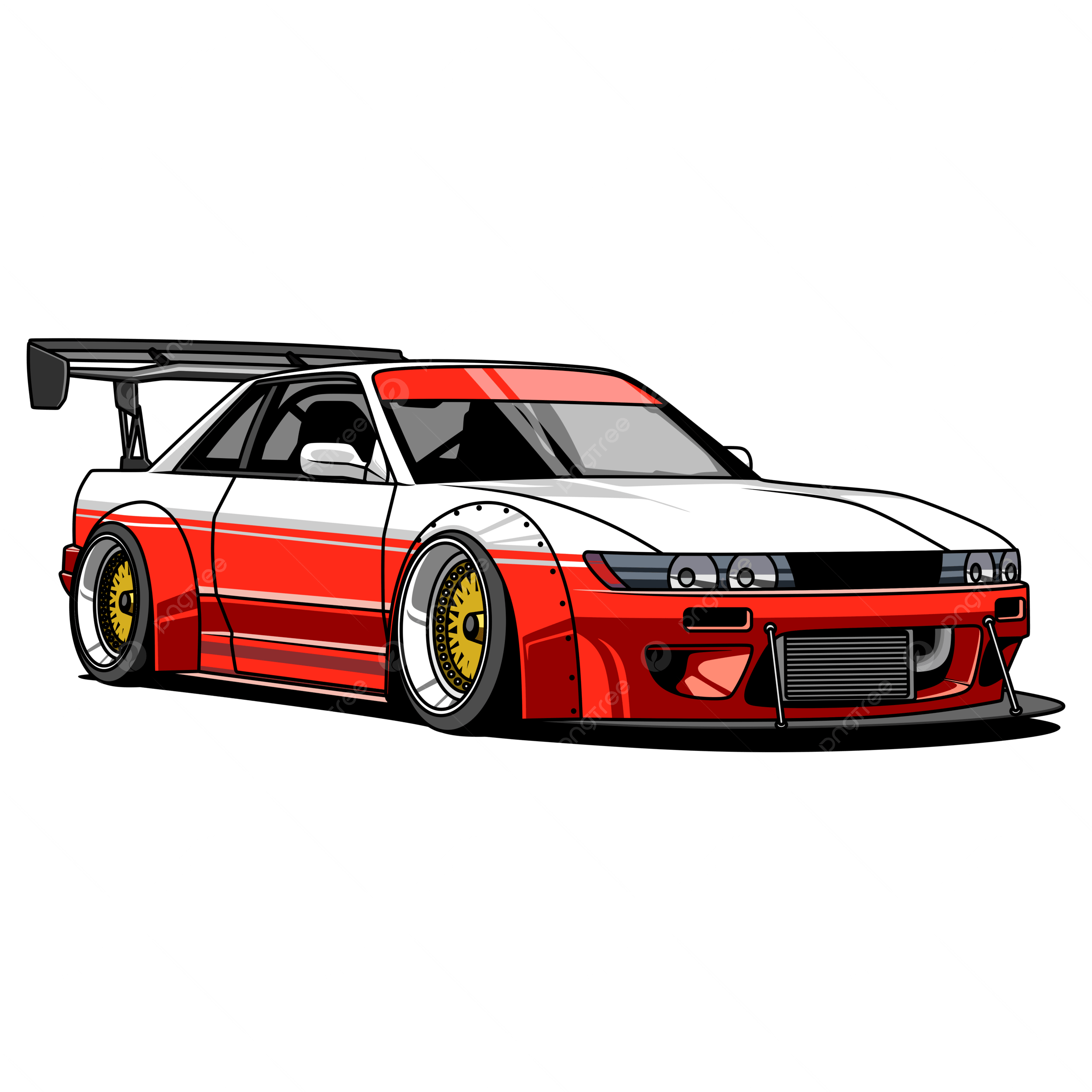 2500x2500 車ドリフトイラスト PNG Transparent Image Free Download