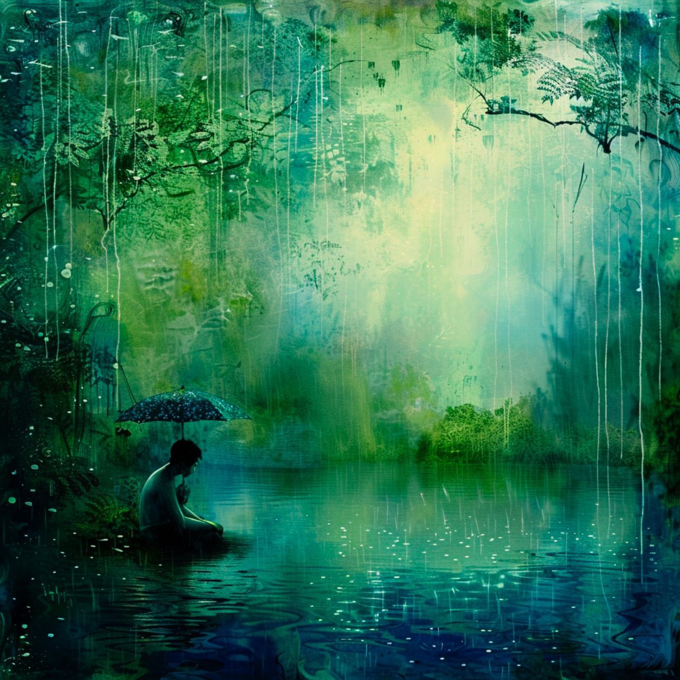 1400x1400 River Ambience Hours for Sleep, Meditation, &amp; Relaxation Rain Sounds for Deep Sleep