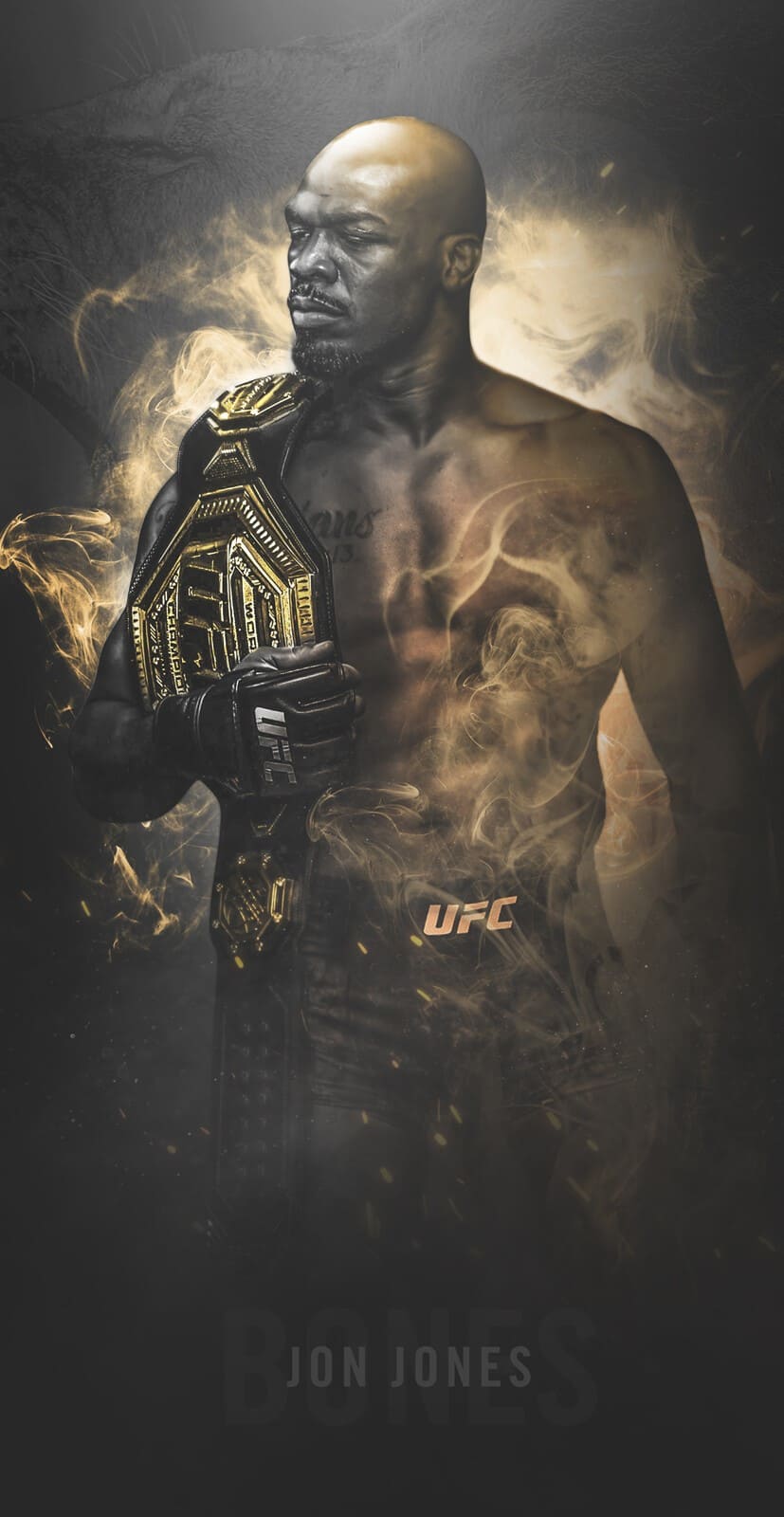 827x1600 Jon Jones UFC Wallpaper