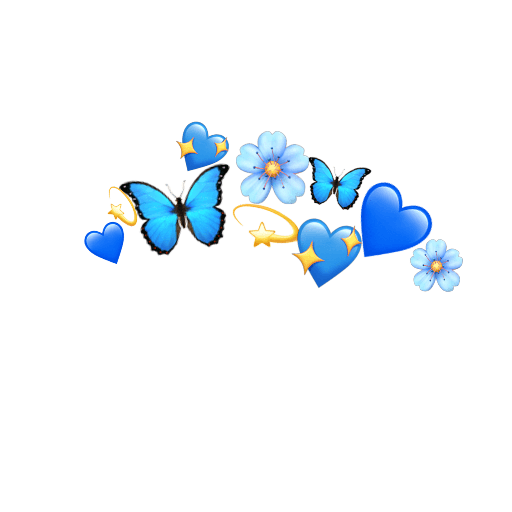 1024x1024 blue #crown #emojis