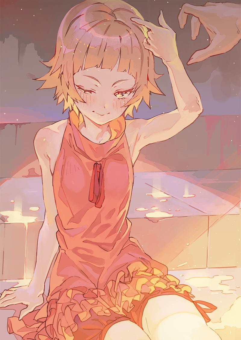 800x1130 Meme Oshino & Shinobu Oshino, meme oshino, guy, girl, anime, bakemonogatari, HD wallpaper