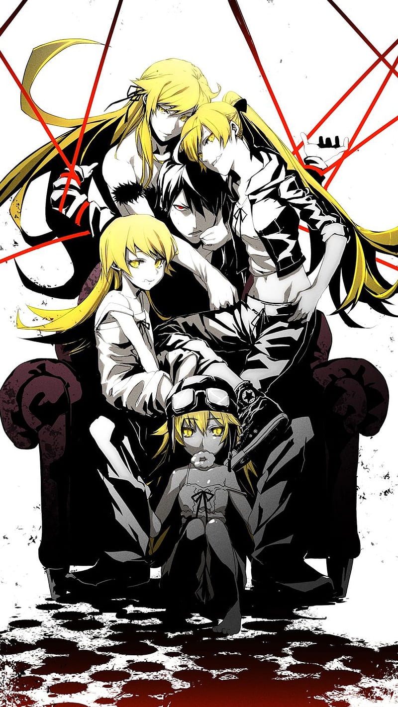 800x1422 Shinobu Oshino, monogatari, HD phone wallpaper