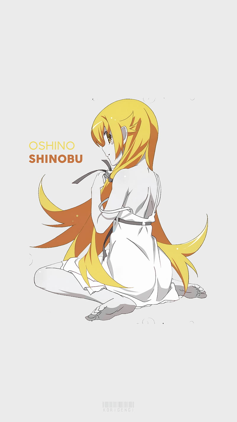 800x1422 Oshino Shinobu, attitude, creepy, luck, HD phone wallpaper