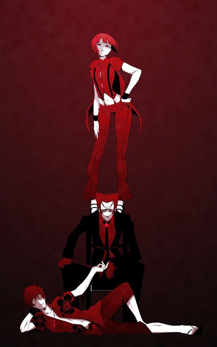 736x1178 Hitoshi Shinso, Deishuu Kaiki & Meme Oshino