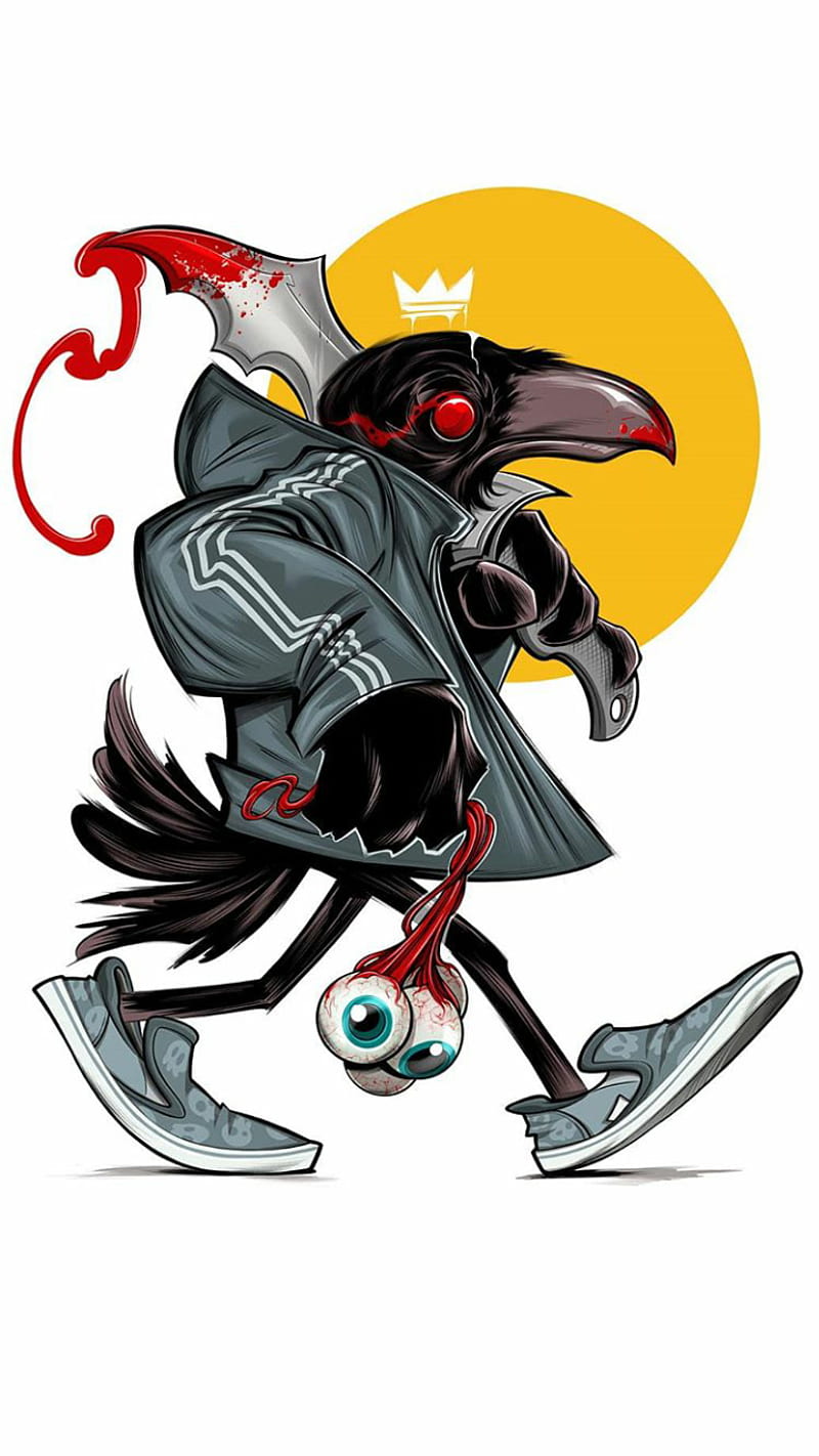 800x1422 Blood raven, eye, eyes, graffiti, hombrearrugado, ipad, ojo, ojos, HD phone wallpaper