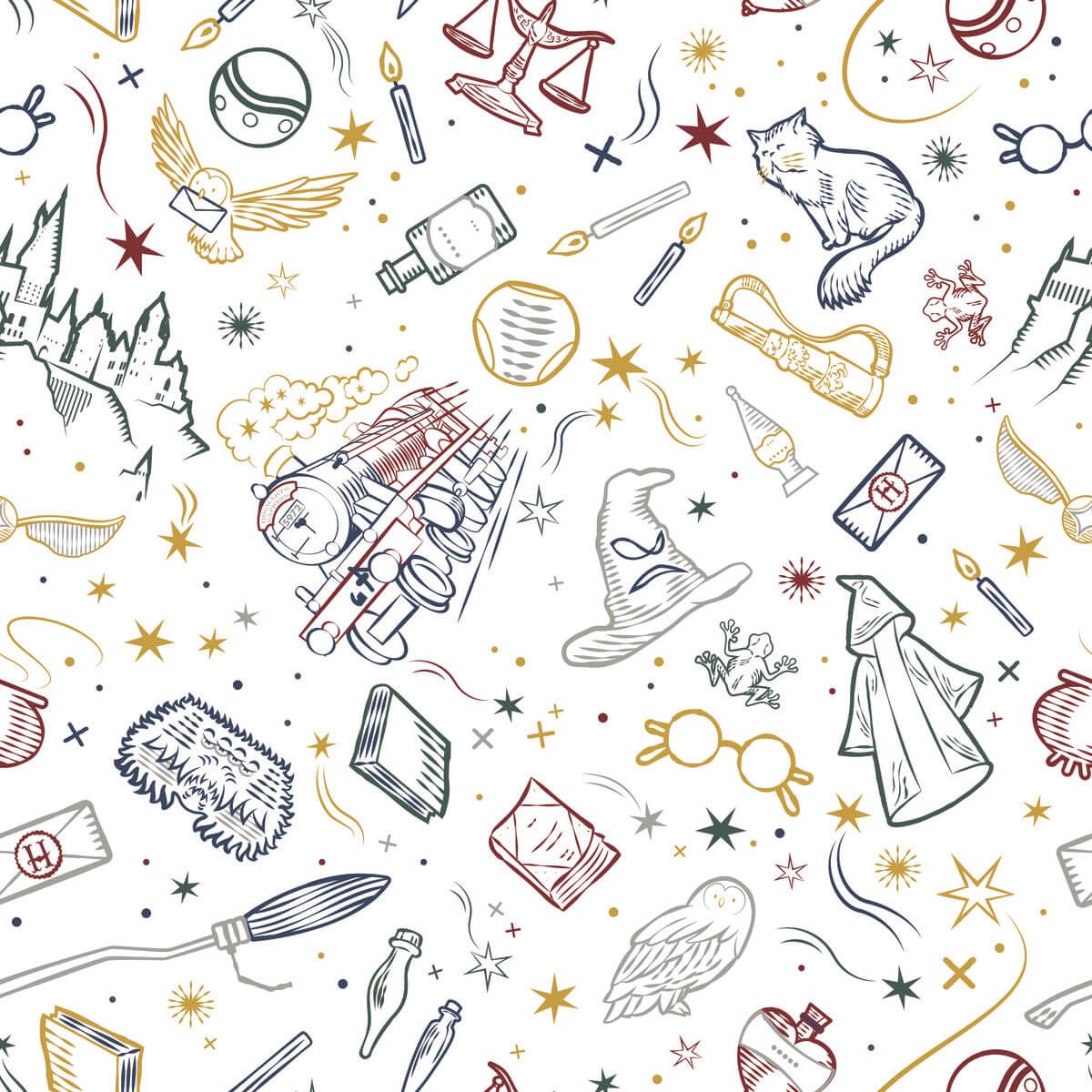 1200x1200 Harry Potter Peel & Stick Wallpaper