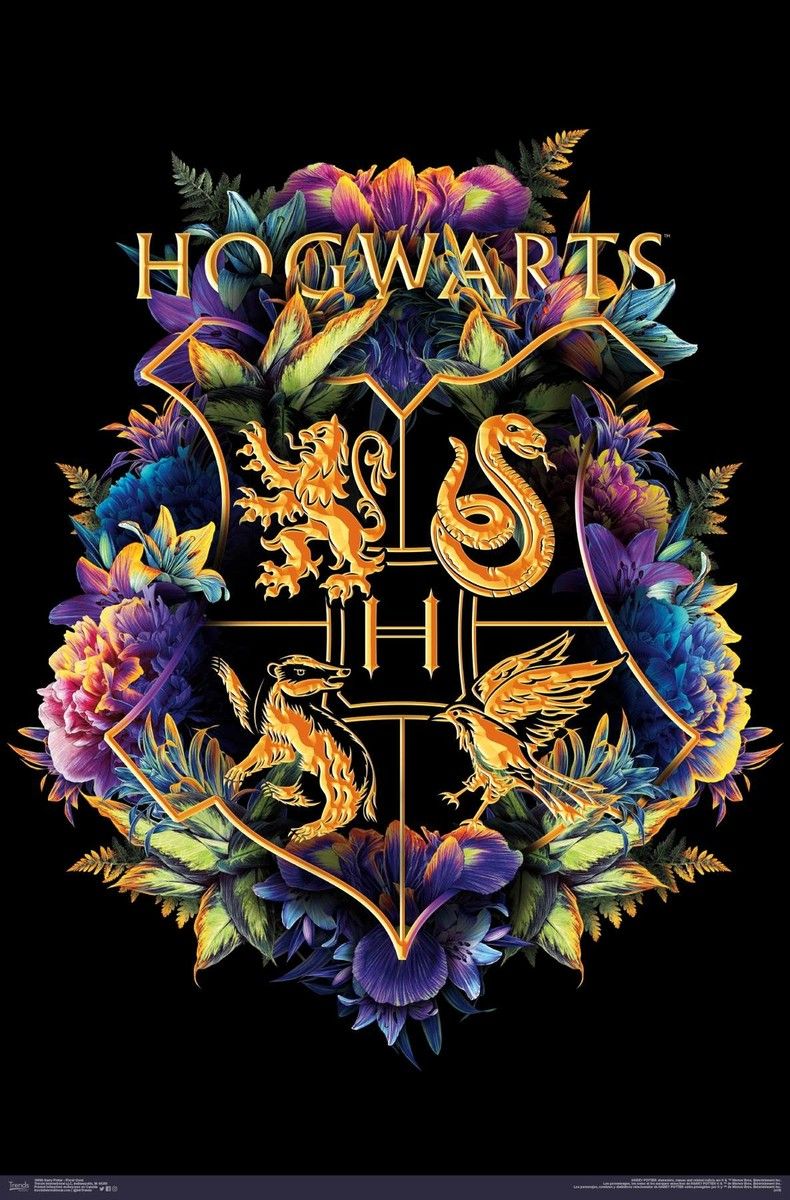 790x1200 The Wizarding World: Harry Potter House Crests Poster