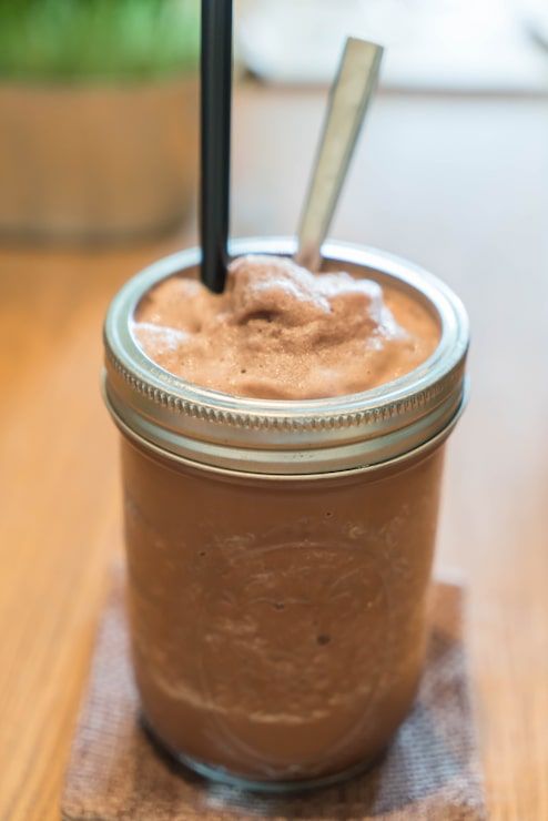 494x740 Chocolateflavored protein shake Image