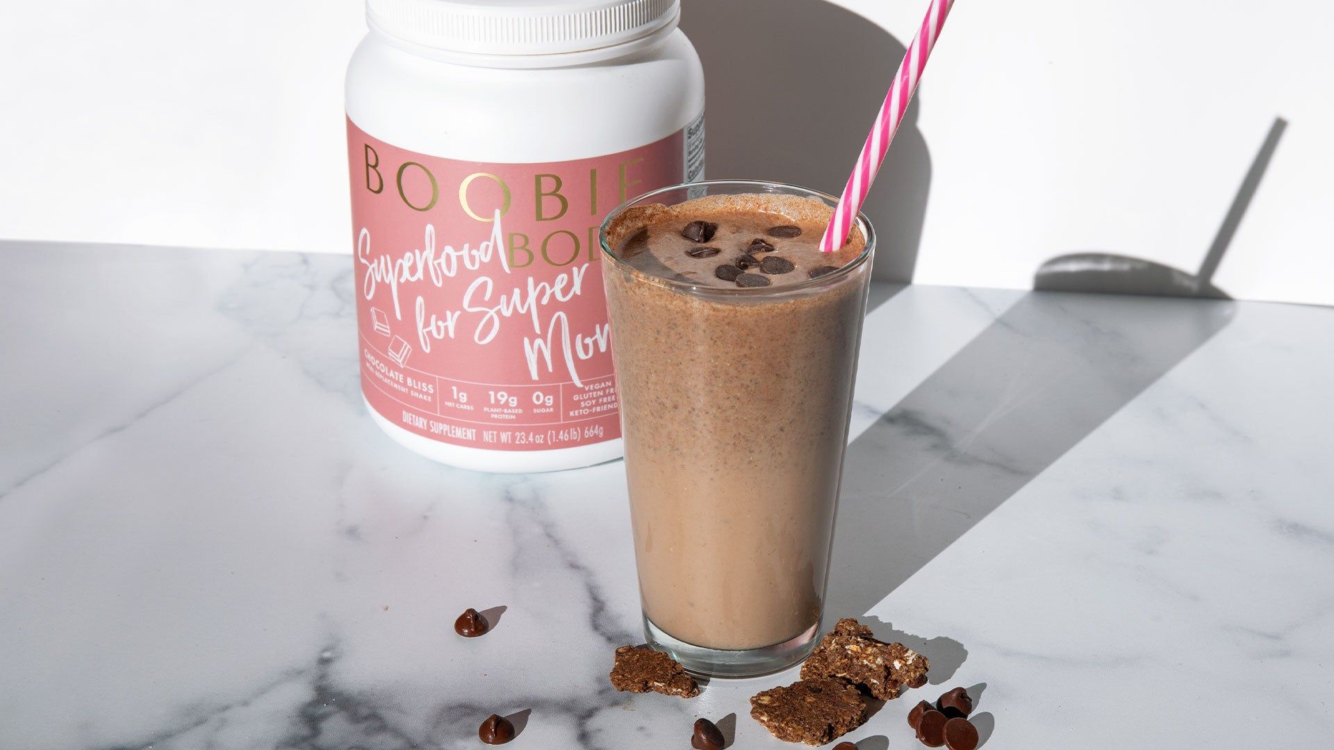 1920x1080 Chocolatey Protein Pudding Shake