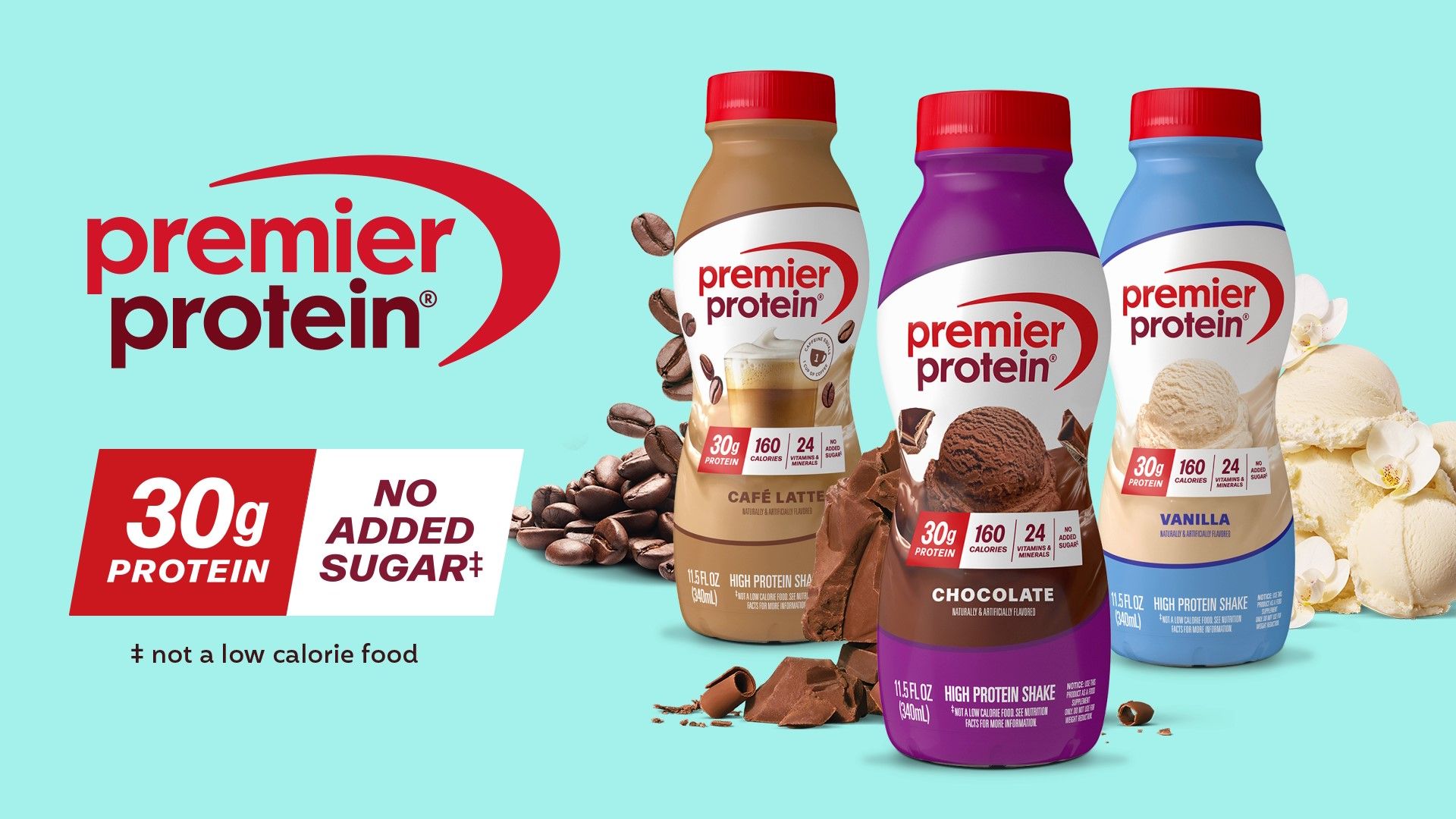 1920x1080 Premier Protein Shake, Bananas & Cream, 30g High Protein, 12 Pack : Health & Household