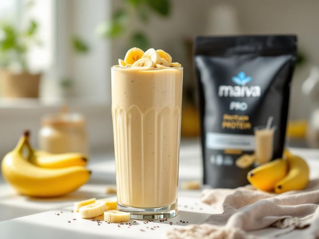 1024x768 Classic Banana Protein Smoothie