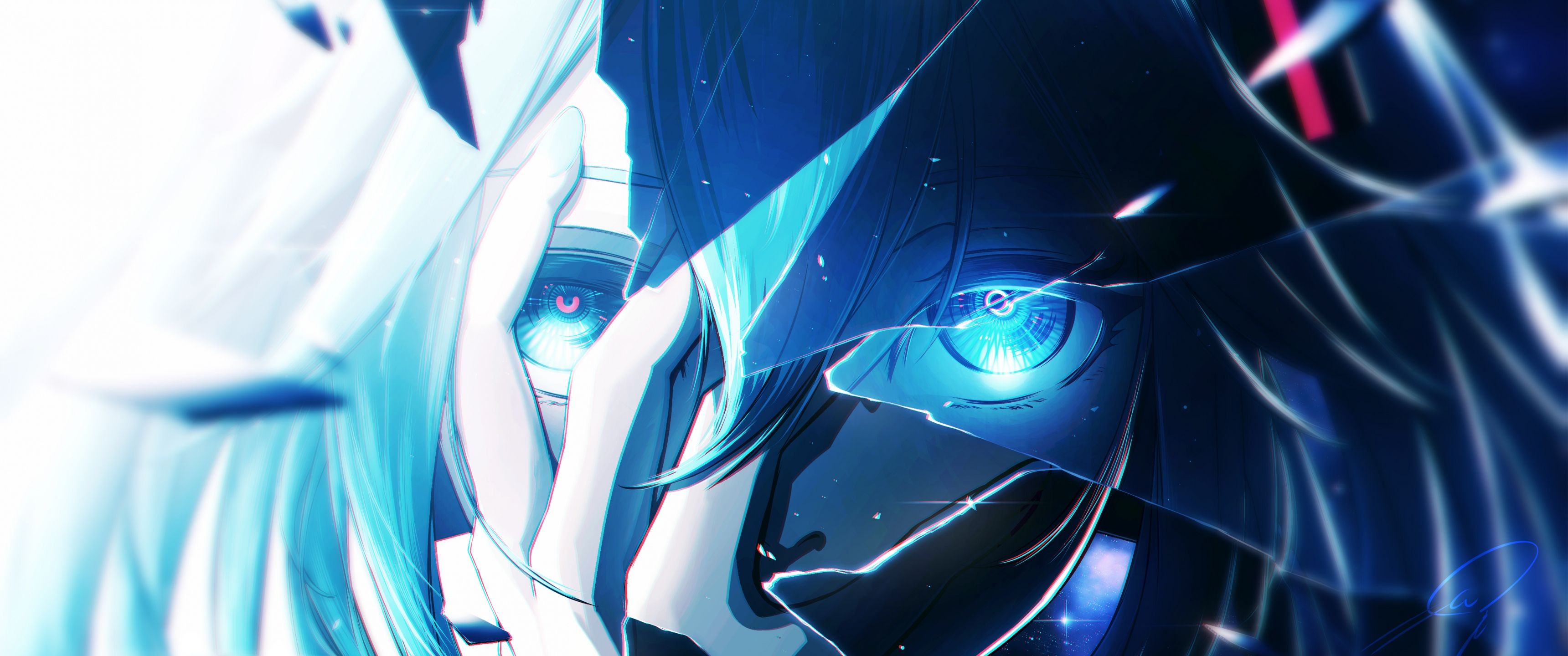 3440x1440 Hatsune Miku Wallpaper 4K, Ultrawide, Futuristic, Vocaloid