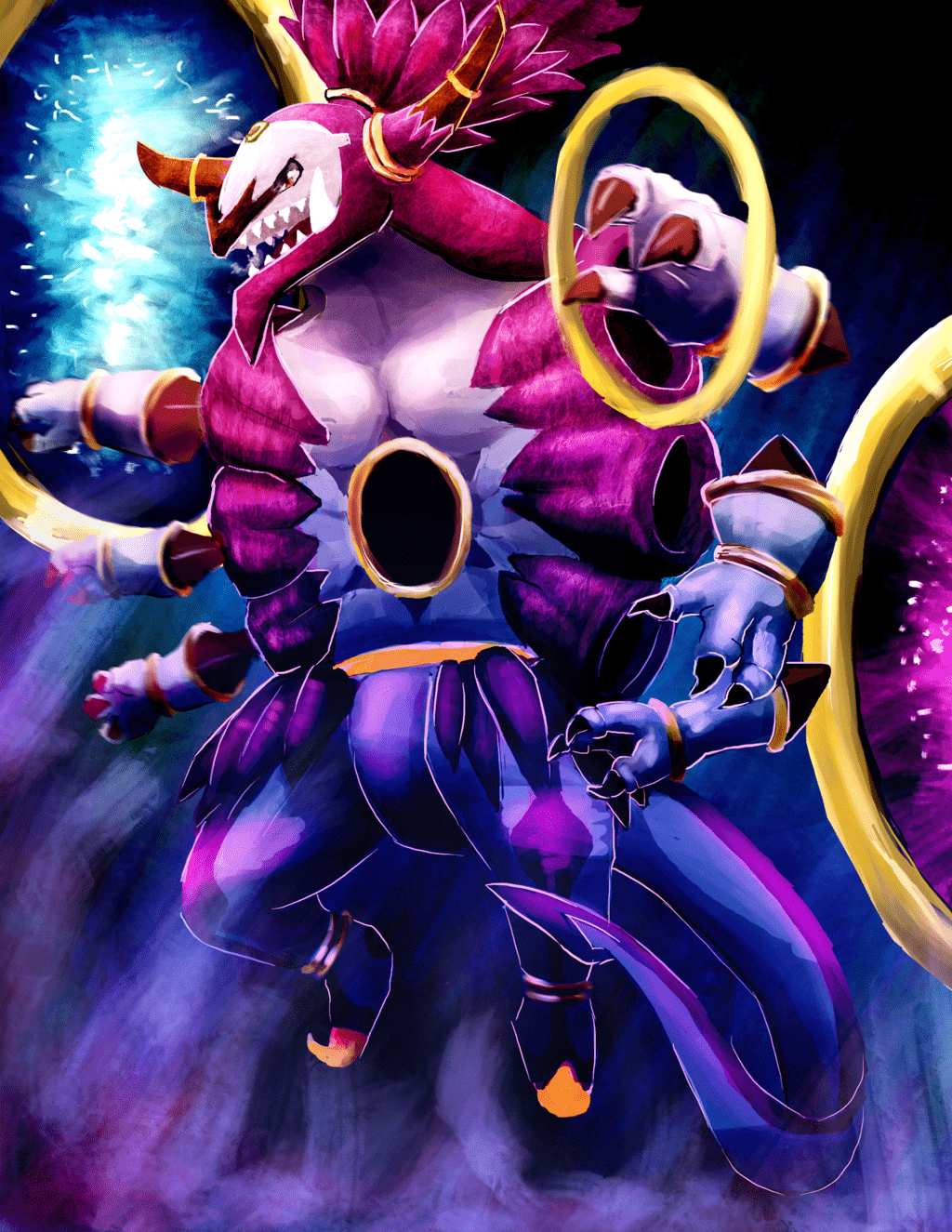 1024x1325 Hoopa (Confined & Unbound) ideas. hoopa pokemon art, hoopa unbound fanart, hoopa unbound art