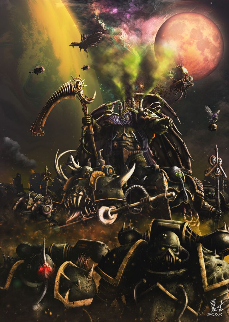 768x1076 Mortarion Warhammer 40K Artwork