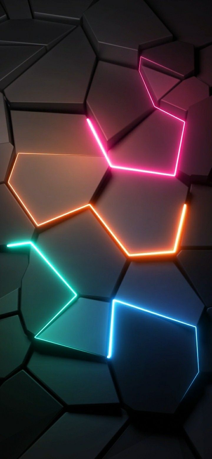 720x1560 3D Rgb Neon Lights iPhone Wallpaper HD Wallpaper : iPhone A0D