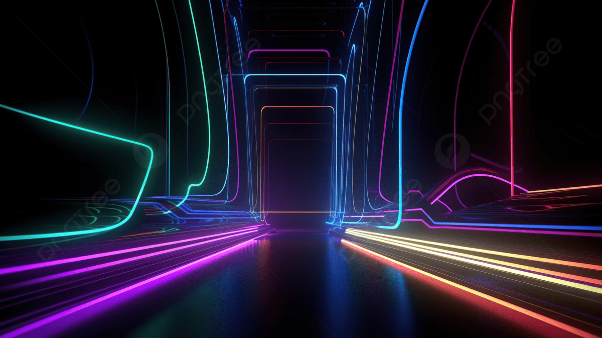 1200x673 Nighttime Ultraviolet Spectrum Abstract Laser Lines On A Dark Background With Rgb Neon Light In 3D Render Photo And Picture For Free Download