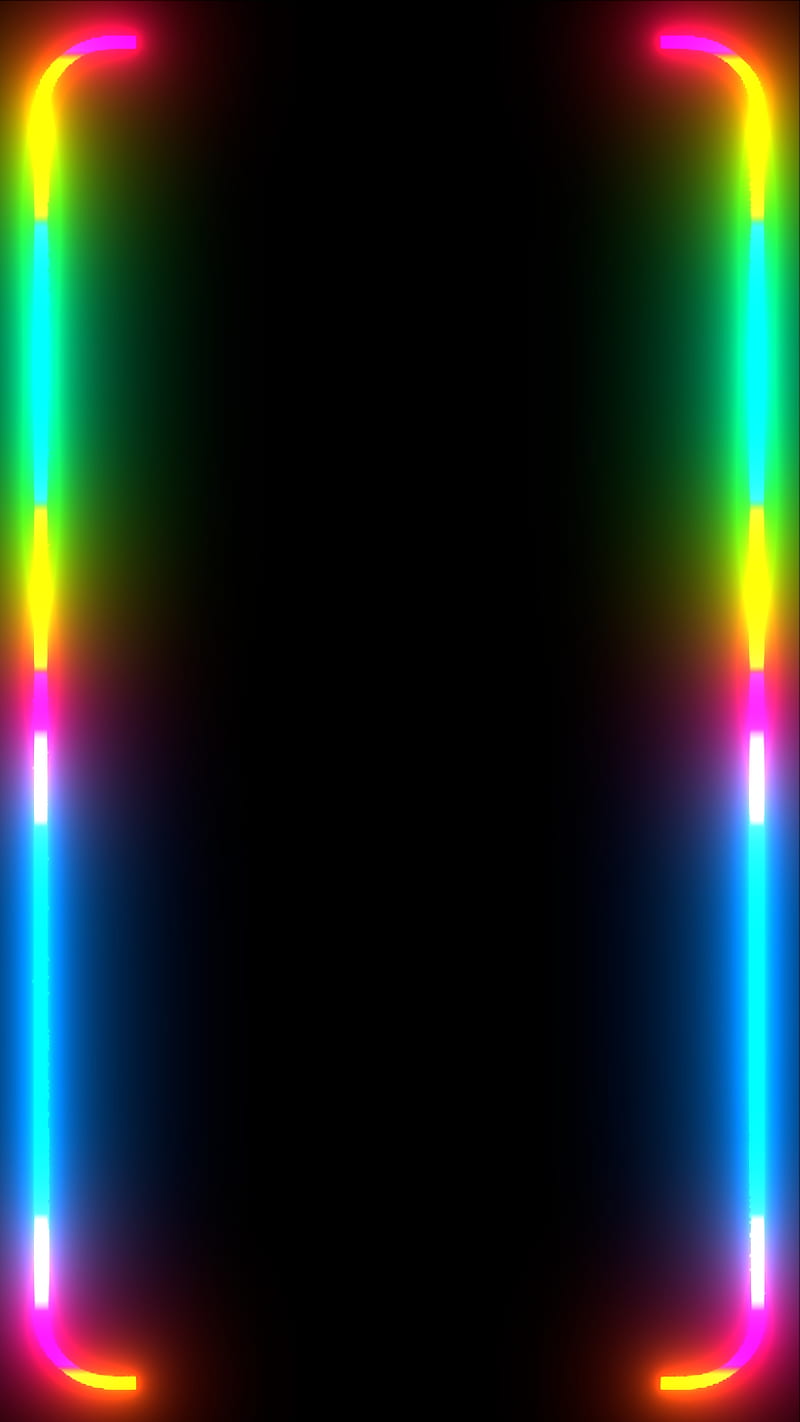 800x1422 RGB Edges amoled, black, dark, edge, iphone, light, rainbow, samsung, HD phone wallpaper