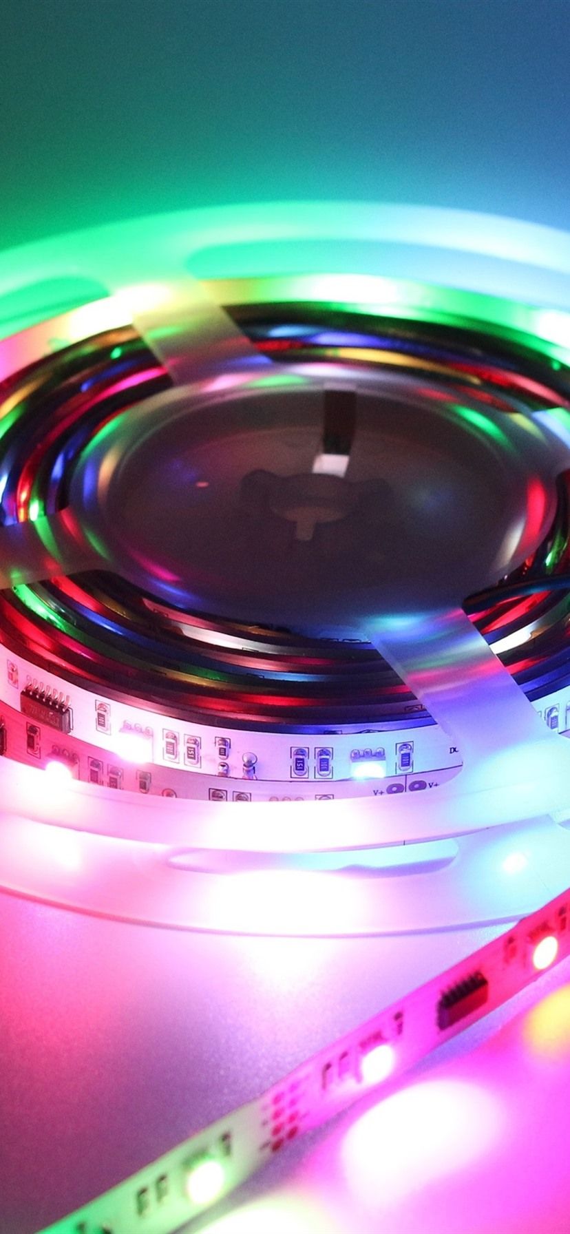 828x1792 Wallpaper Colorful led lights, strip, tape 3840x2160 UHD 4K Picture, Image