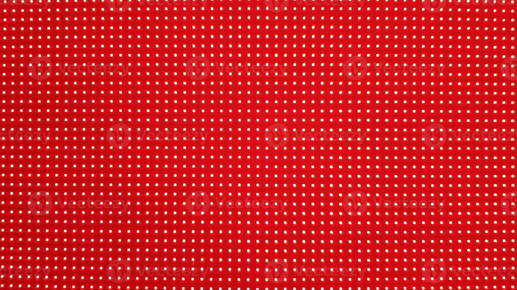 1743x980 RGB LED Screen Panel Texture. Close Up Of A Pixel LED Screen With Bokeh For Wallpaper. Bright Red Abstract Background Perfect For Any Design
