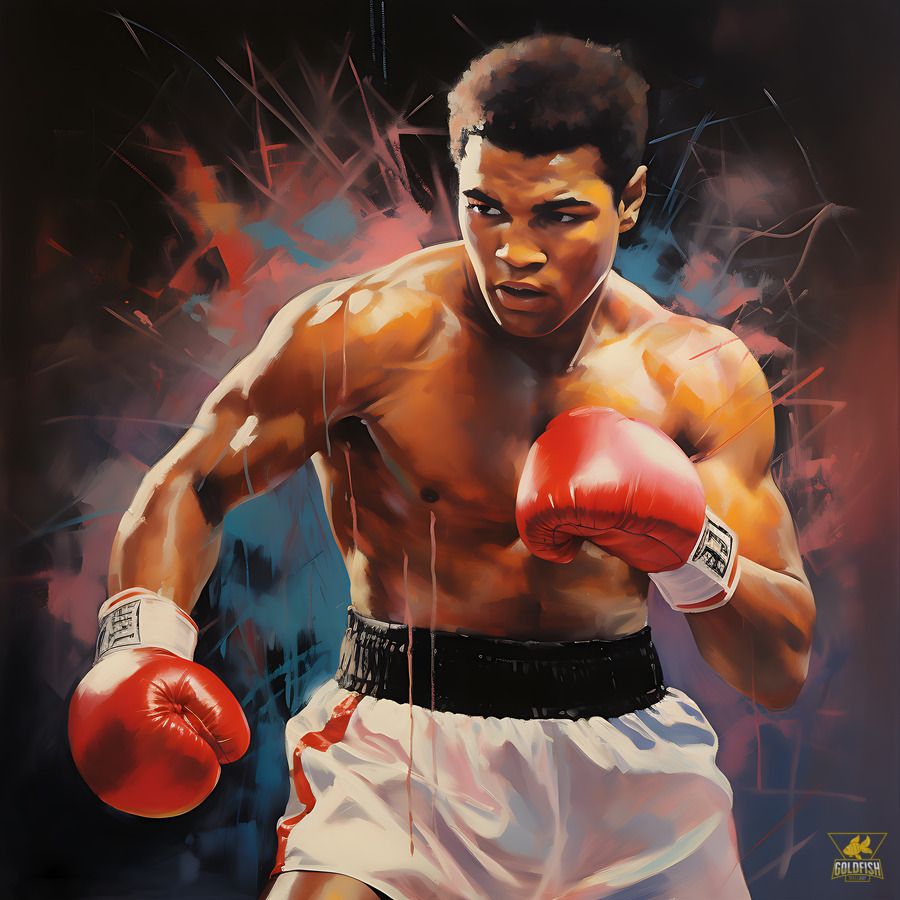 900x900 VINTAGE MUHAMMAD ALI BOXING CHAMPION WALL ART by Goldfishwallart Wall Art