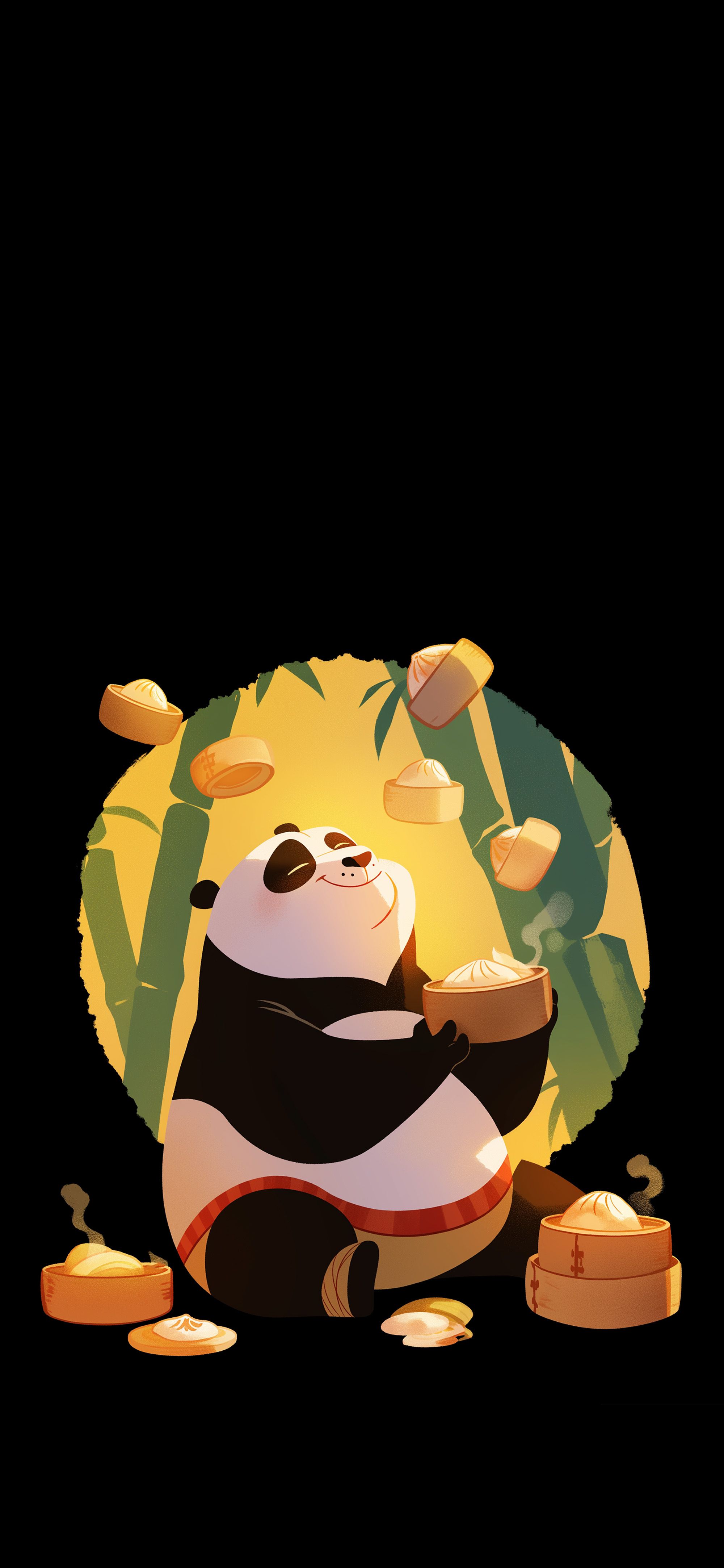 2000x4329 Kung Fu Panda Po Dumpling Meditation Wallpaper
