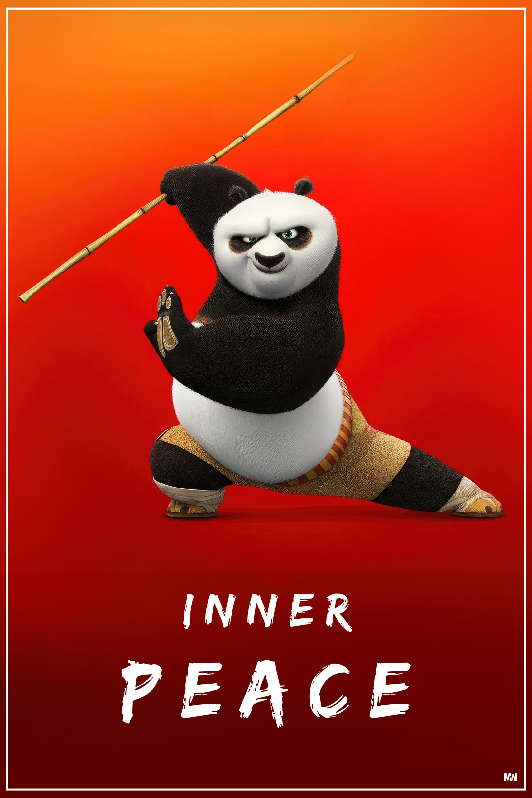 1707x2560 Midnight Works Kungfu Panda Inner Peace Movie Poster 12 x 18 inch 300 GSM : Amazon.in: Home & Kitchen