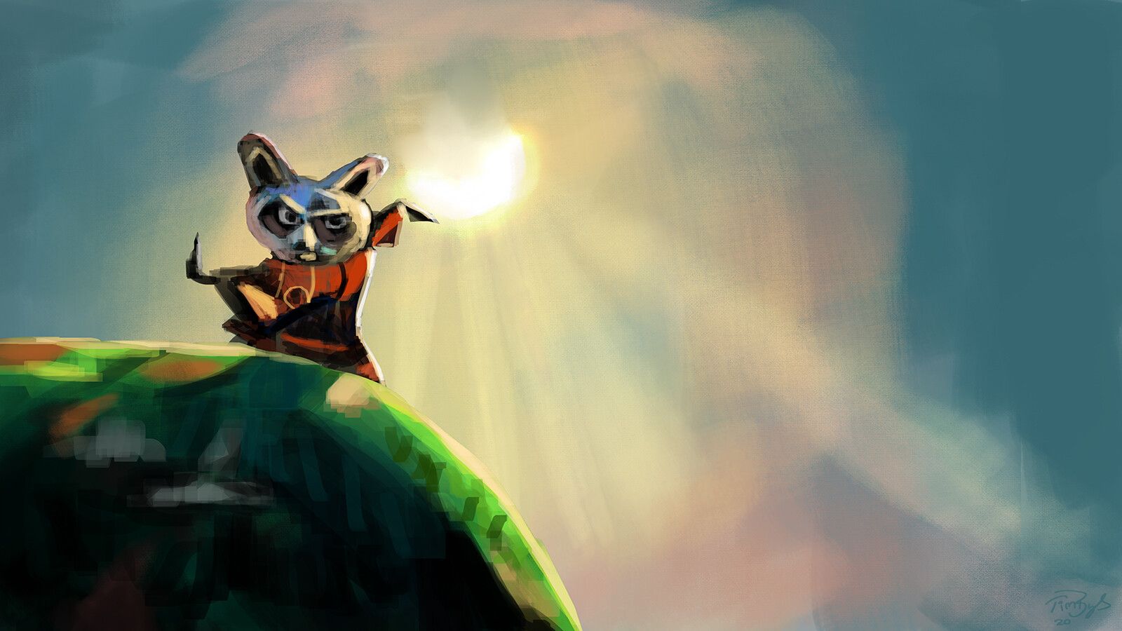 1600x900 Tim Bye Fu Panda Colour Study!