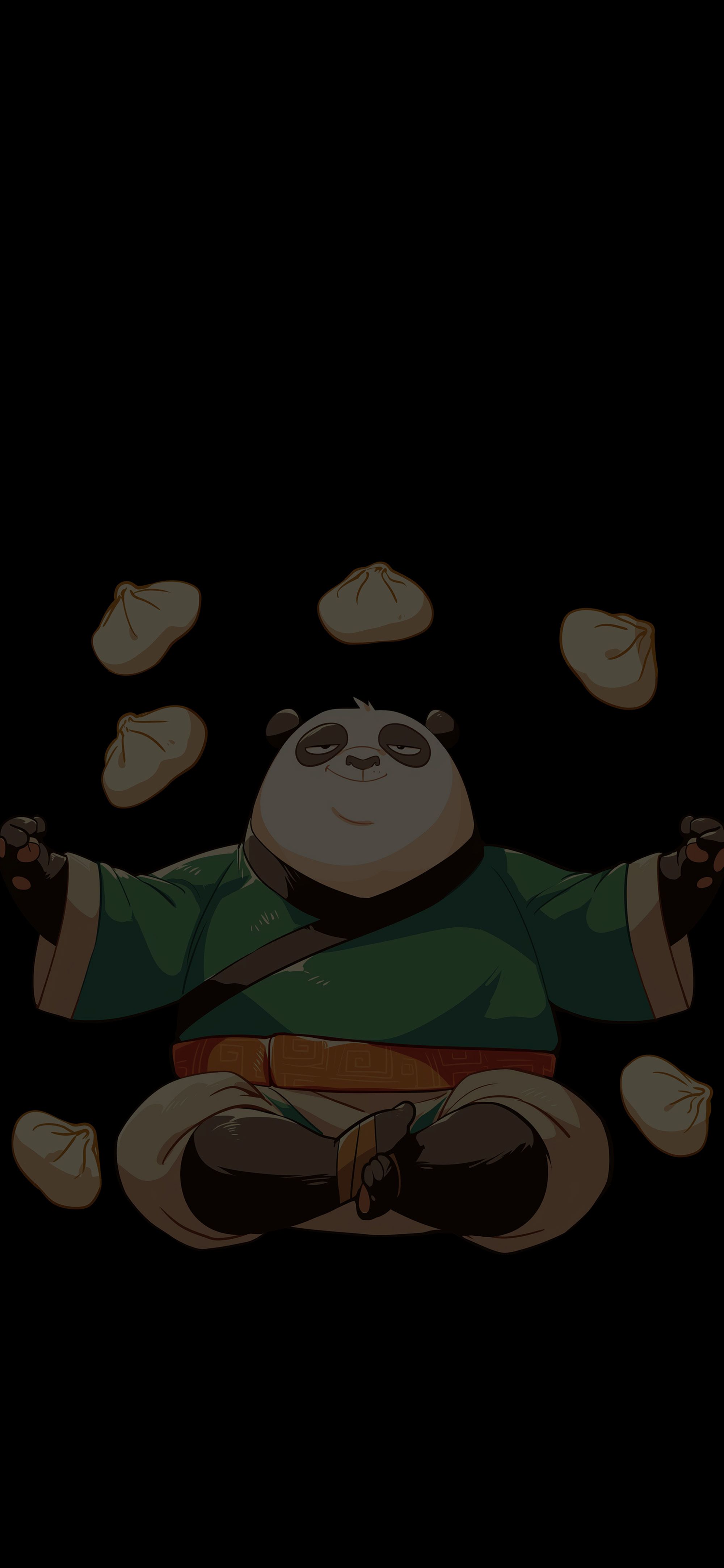 2000x4329 Kung Fu Panda Dumpling Meditation Wallpaper
