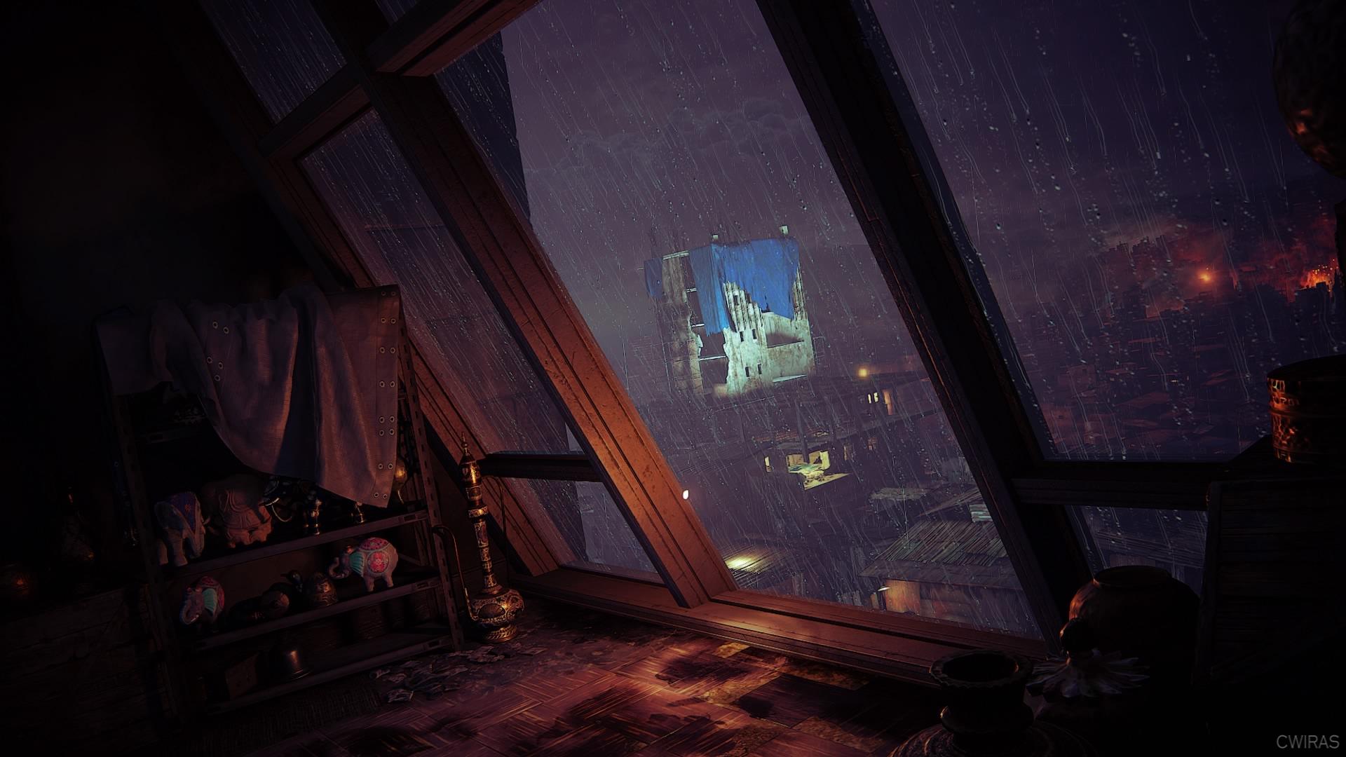 1920x1080 Rain Room Wallpaper