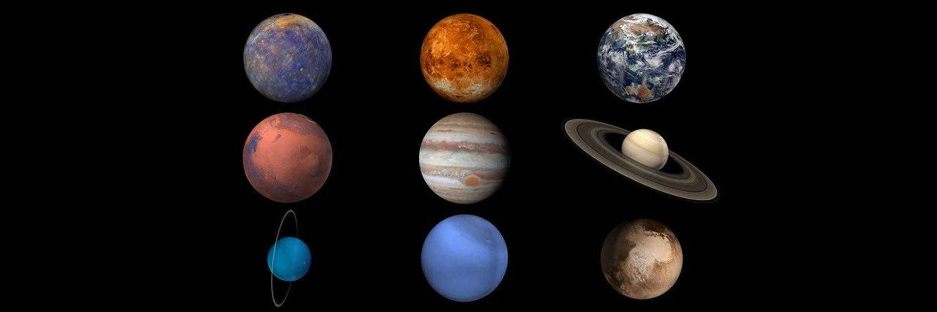 1920x639 Planet Sizes and Locations in Our Solar System