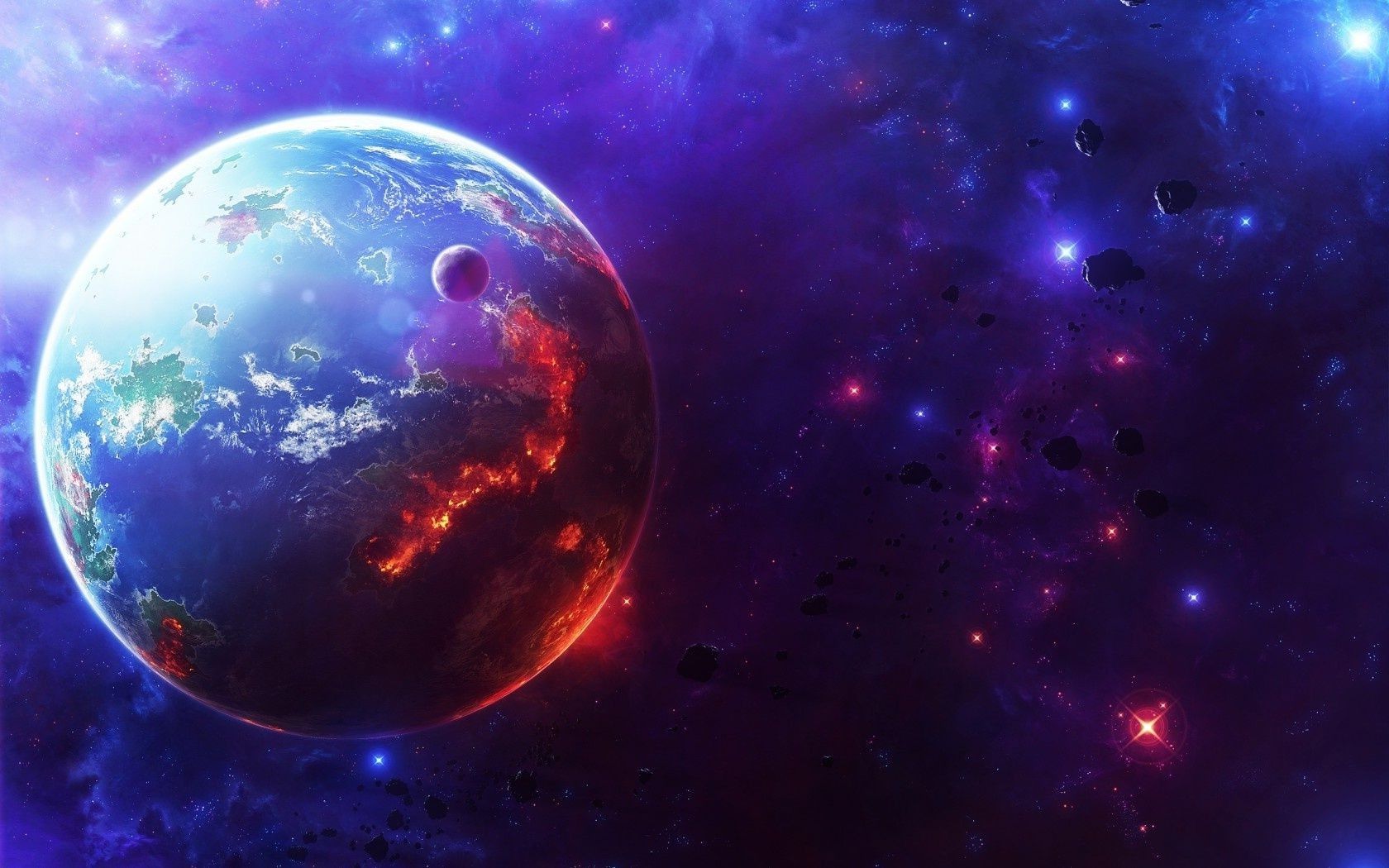 1680x1050 Outer Space Earth And Other