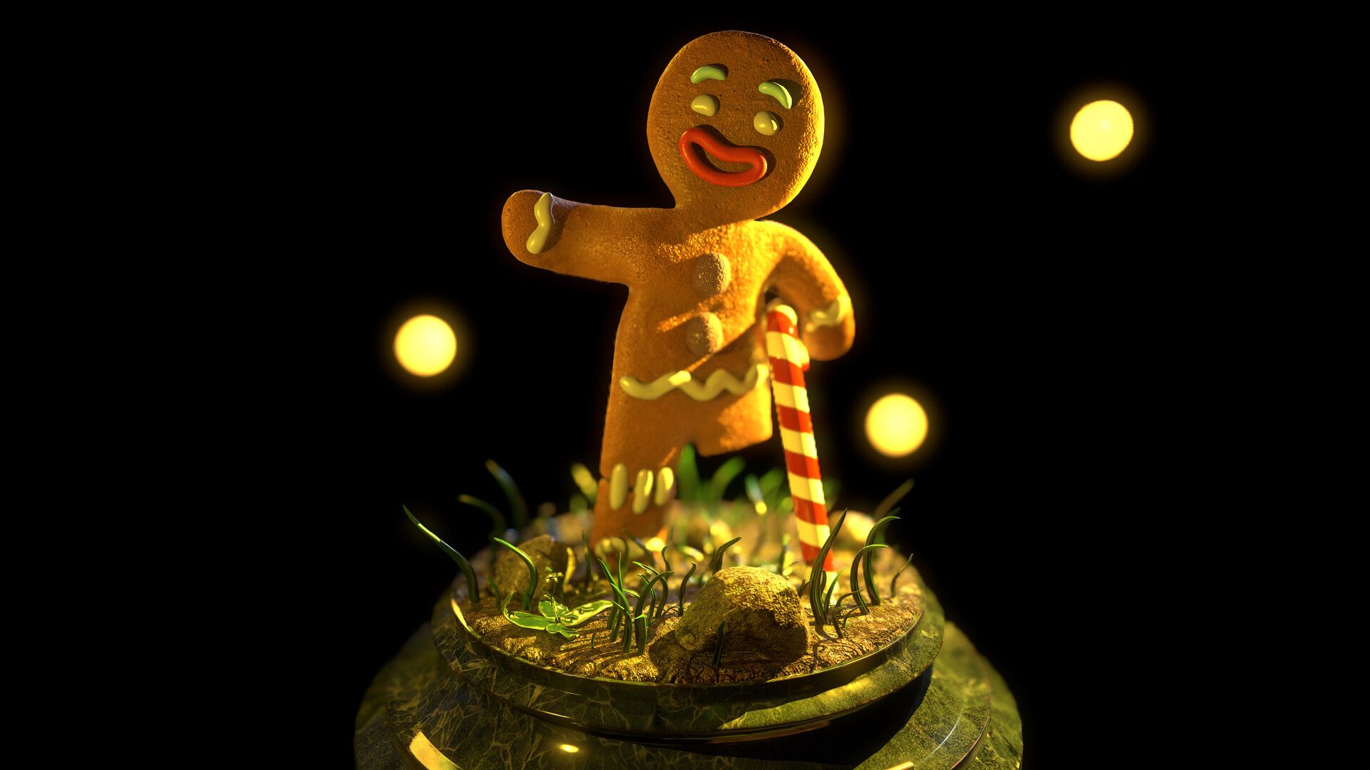 1920x1080 Gingy (The legend) Shrek fan art