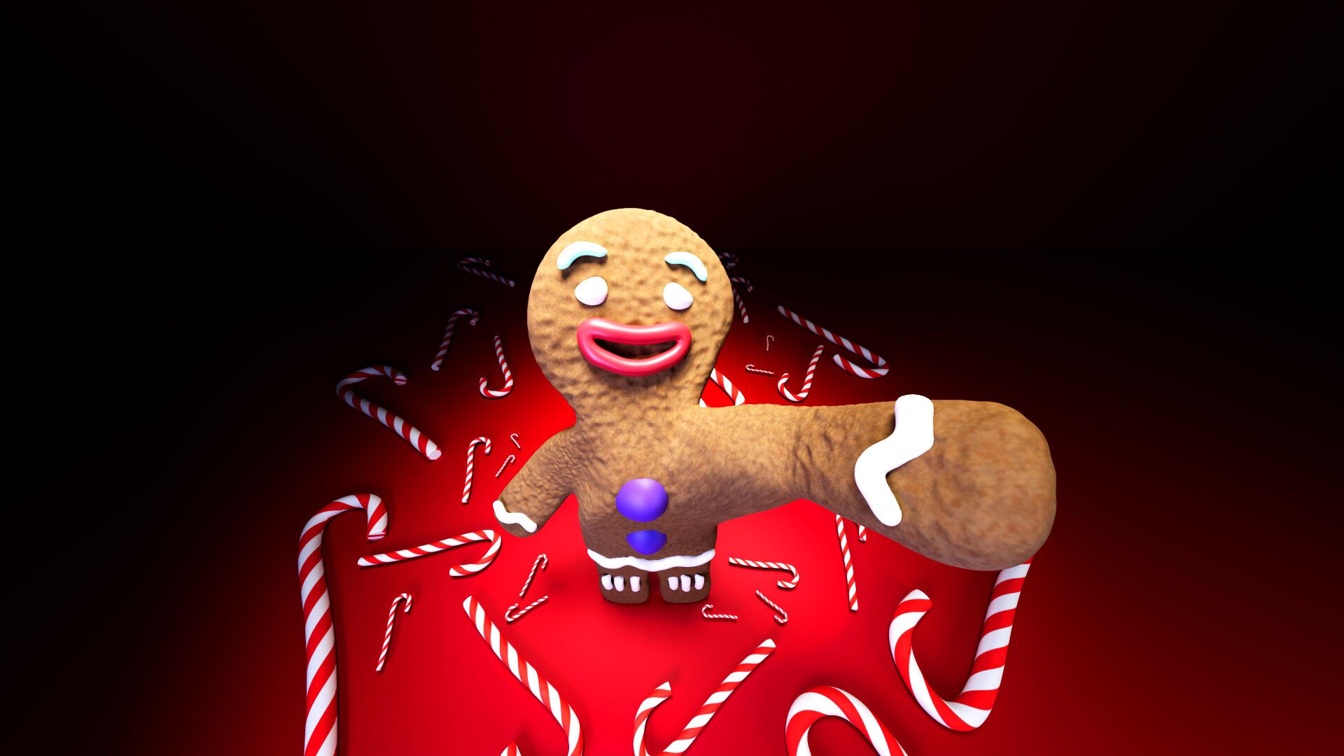 1920x1080 Gingy the GingerBread from Shrek