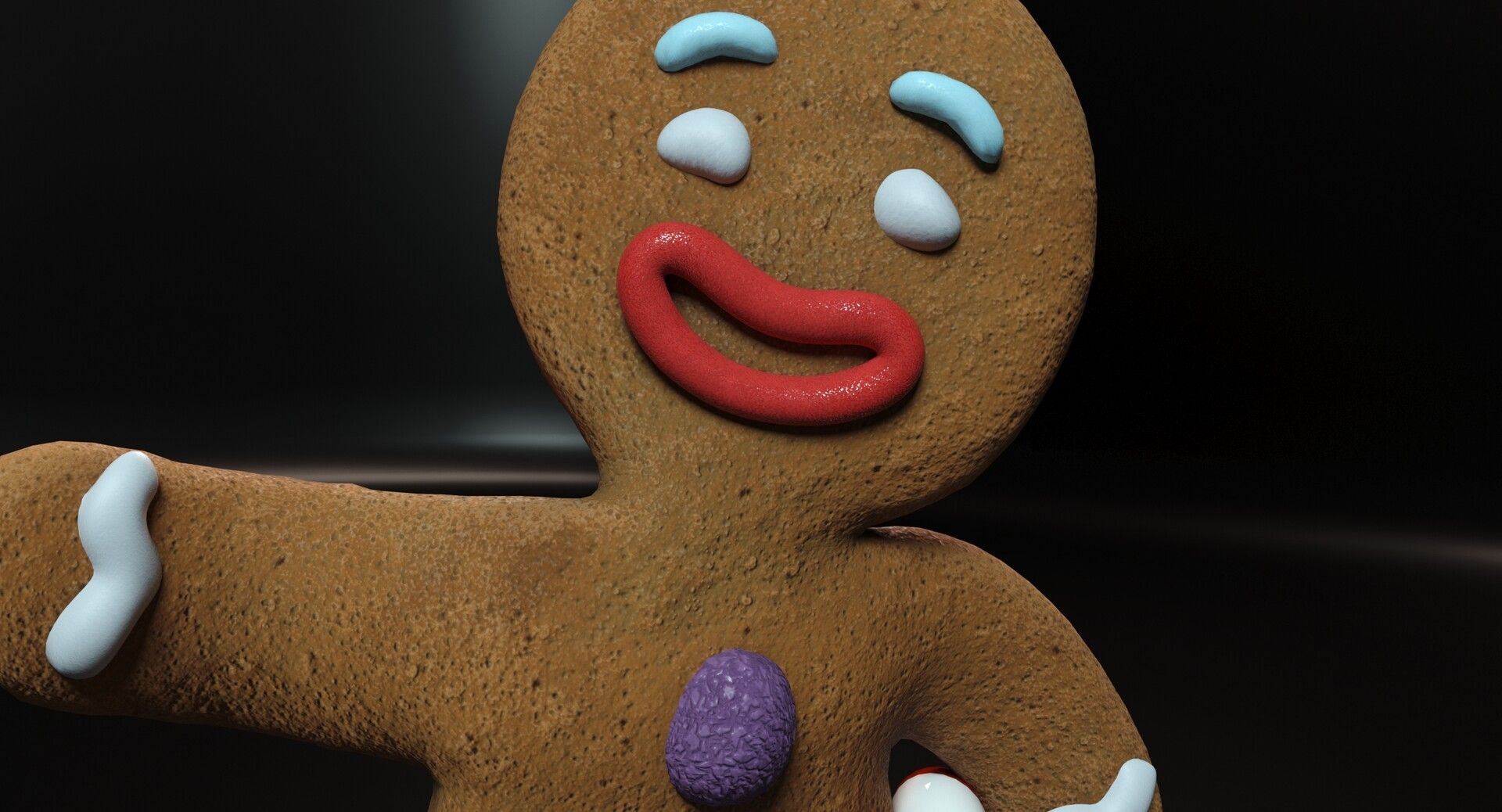 1920x1038 Gingy (The legend) Shrek fan art