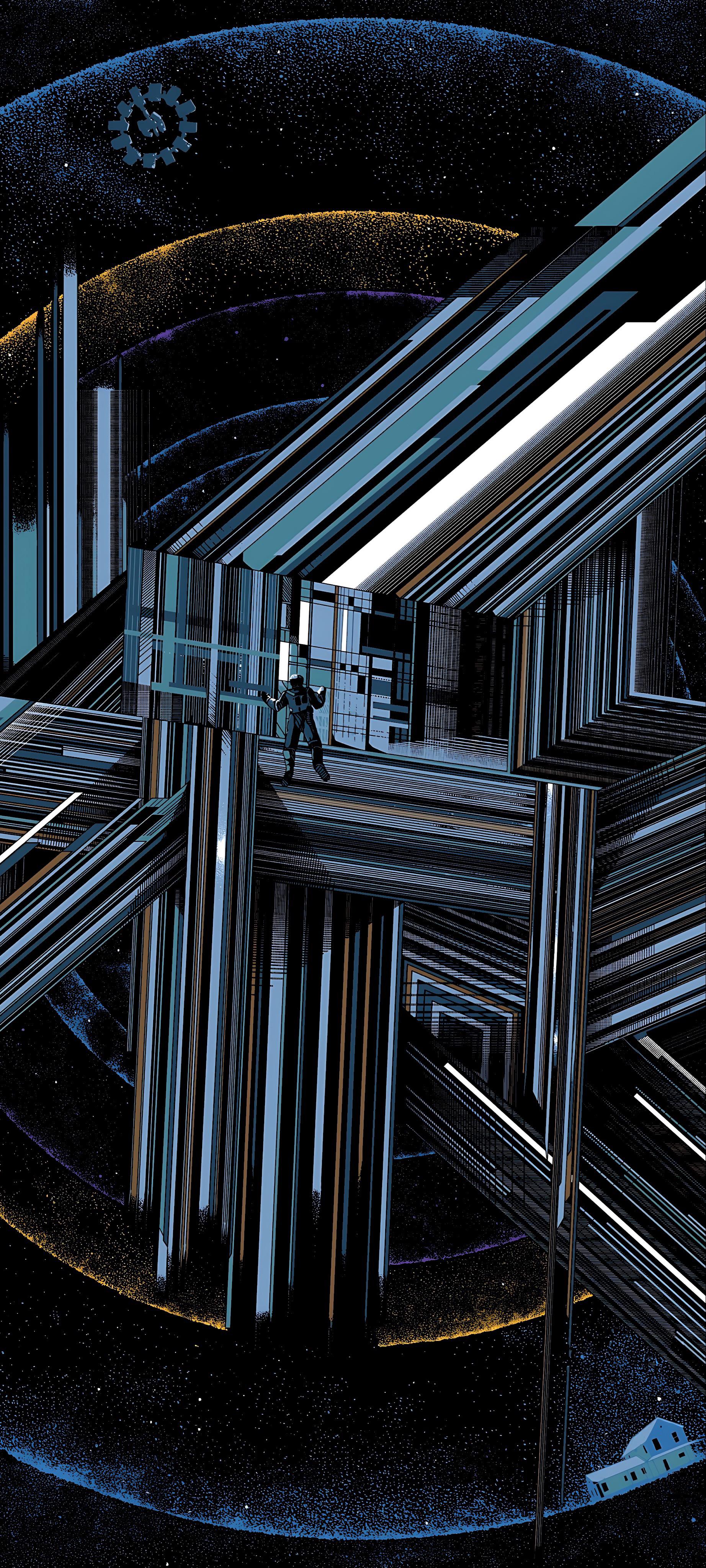 1844x4096 Interstellar movie film posters, art, AMOLED optimized, phone wallpaper collection [1844x4096] [20:9]