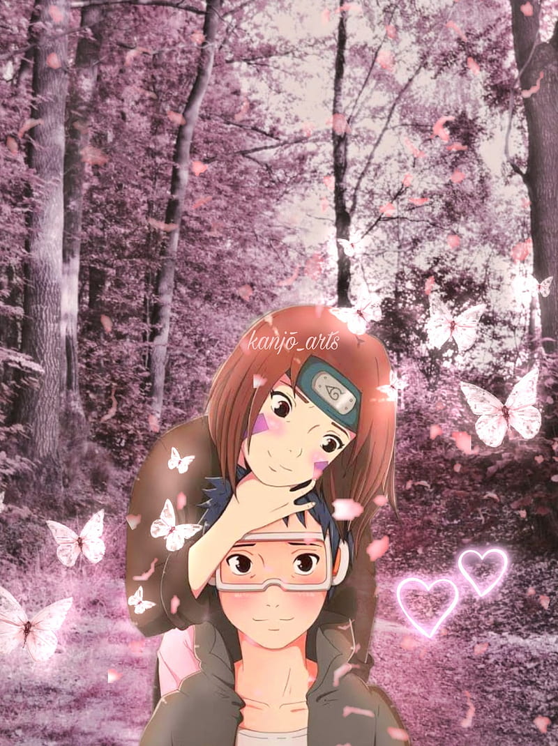 800x1070 Obirin, aesthetic, bonito, couple, cute, kawaii, lovely, nohara, obito, rin, HD phone wallpaper