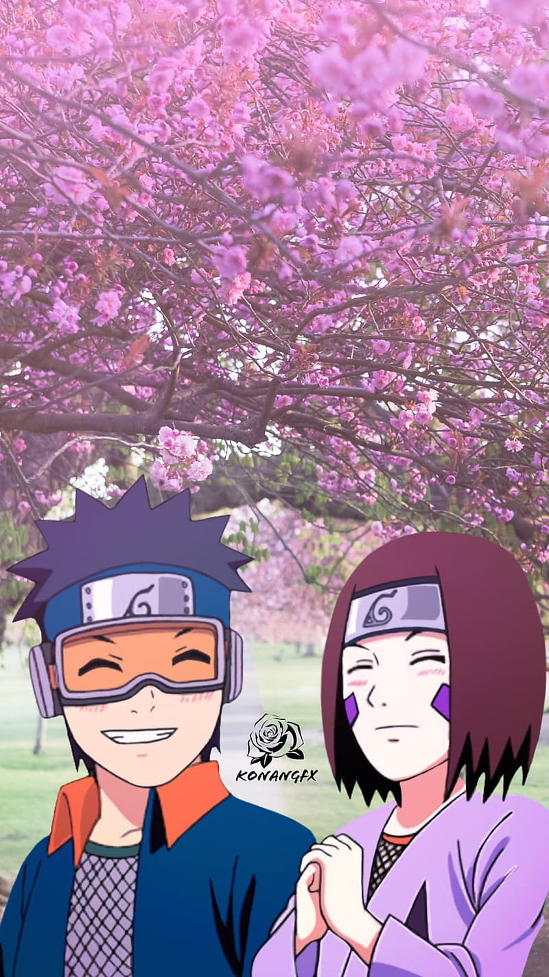 800x1422 Obito and Rin, naruto, rin nohara, uchiha, naruto couple, anime, obito uchiha, HD phone wallpaper