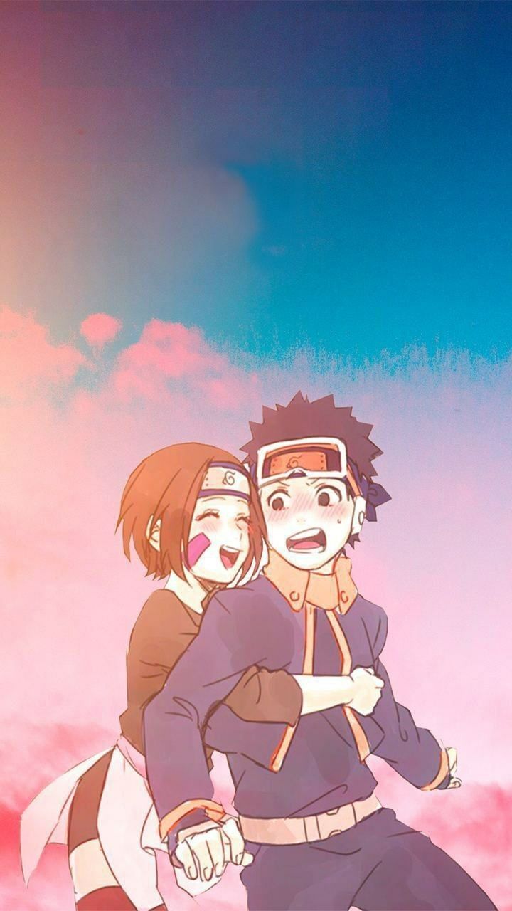 720x1280 obito and rin (4k)