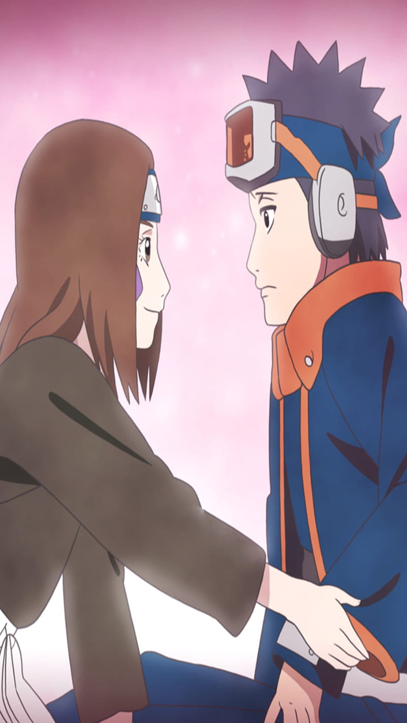 800x1422 Rin and Obito, couple, kakashi, love, minato, naruto, nohara, sharingan, uchiha, HD phone wallpaper