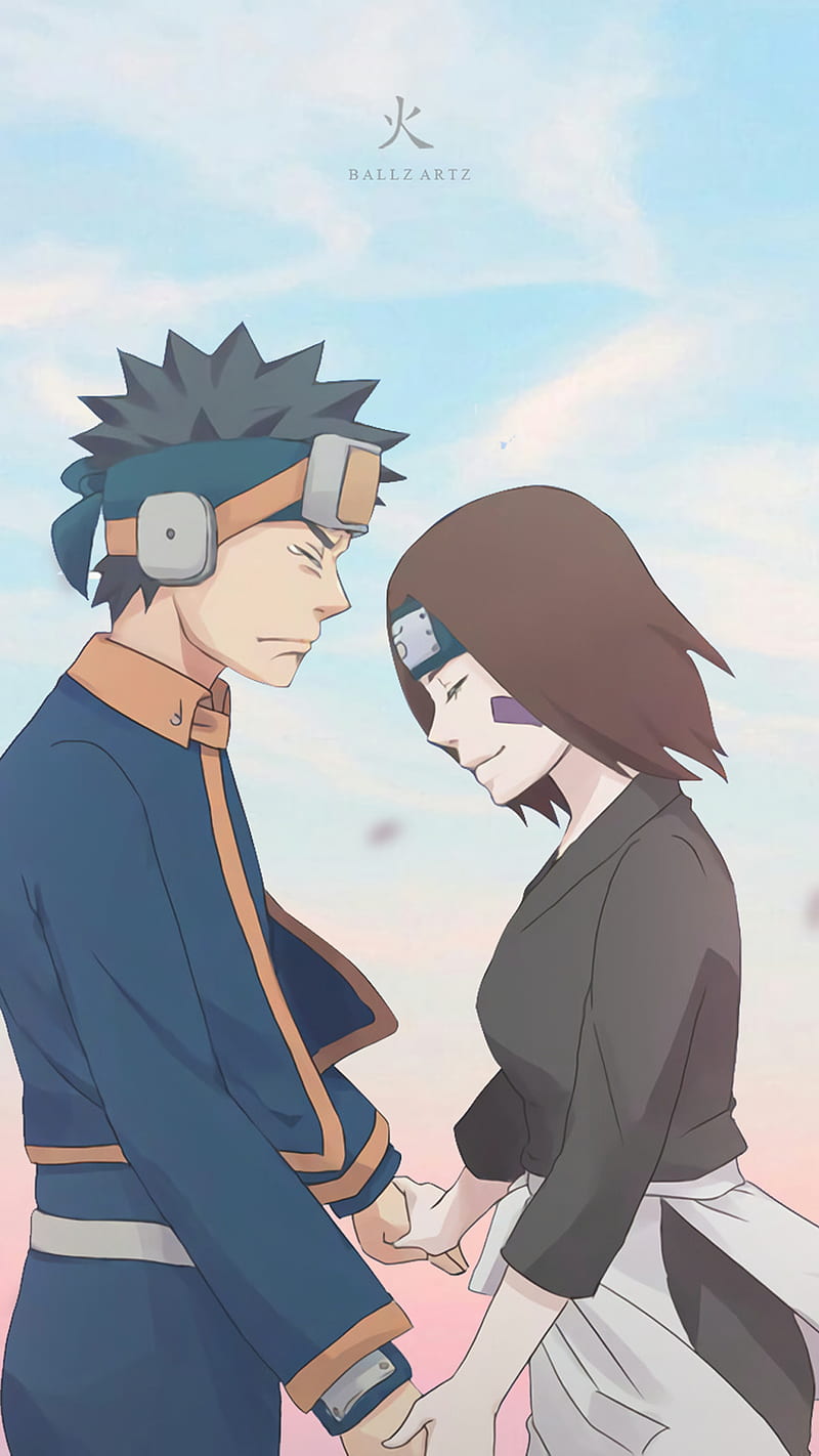 800x1422 Love Story, aesthetics, anime, girl, love, naruto, naruto shippuden, obito, pink, HD phone wallpaper