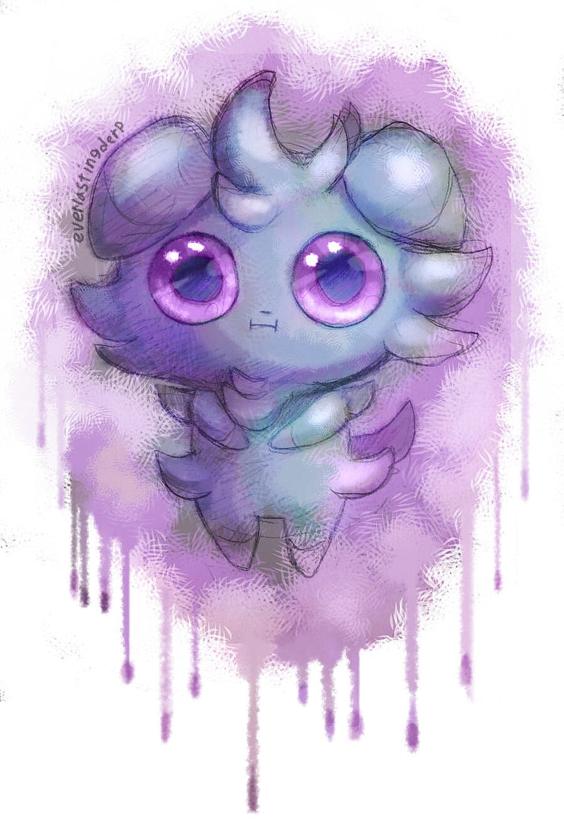 800x1172 Espurr, adorable, cat, cute, espur, kitty, kitty pokemon, pokemon, psychic, purple, HD phone wallpaper