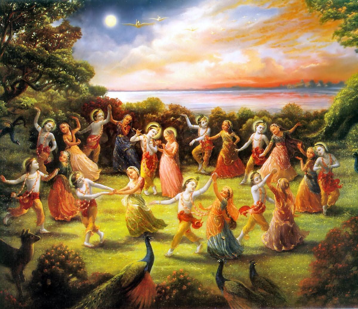 1200x1038 Raas Leela Painting