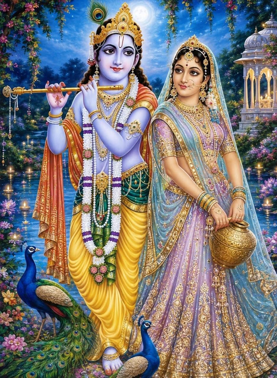 938x1280 gojo Religious Vinyl Sticker Wallpaper.5 x 8.5 inches. Self Adhesive Spiritual Wall. Raas Leela, a Divine Dance Performed by Radha and Krishna in Vrindavan : Amazon.in: Home Improvement