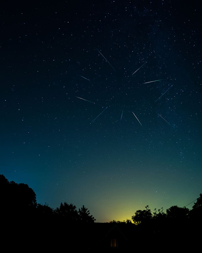800x1000 Perseids, meteors, stars, night, HD phone wallpaper
